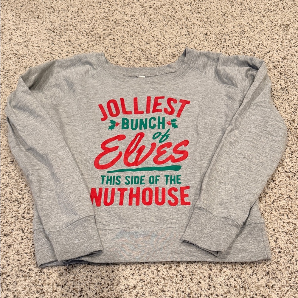 Gray Christmas Vacation Holiday Sweatshirt